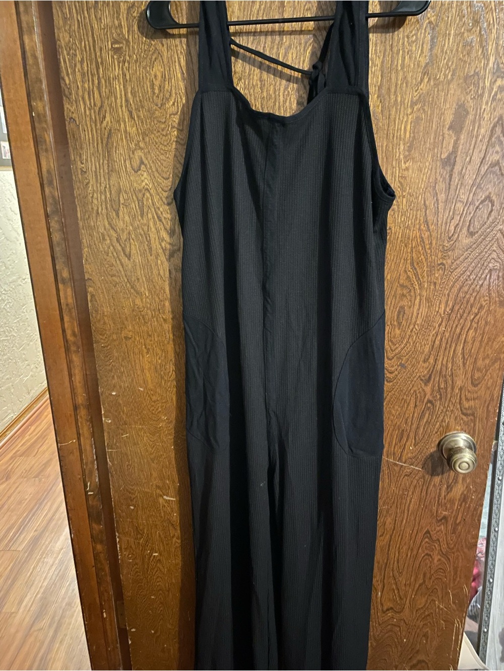 Black Women's Wide-Leg Jumpsuit